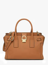 Sac Port� Main M Equestre Cuir Etrier Beige equestre EEQT142M