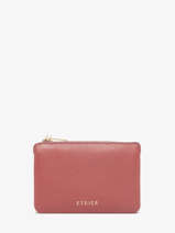 Porte-monnaie Tradition Cuir Etrier Rose tradition ETRA421S