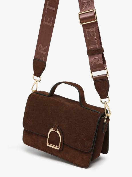 Sac Bandoulière Altesse Suede Etrier Marron altesse suede EASU048S vue secondaire 2