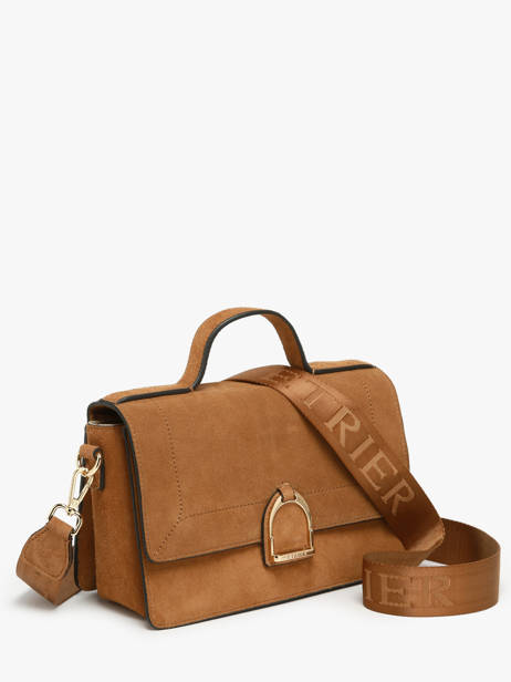 Sac Bandoulière Altesse Suede Etrier Marron altesse suede EASU048M vue secondaire 2